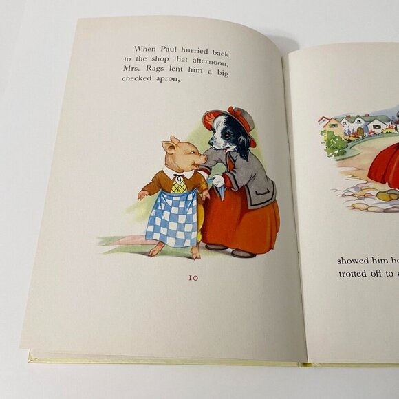 Vtg 1960 Paul Piglet Keeps Shop by Rene Cloke Book - Picture 14 of 16